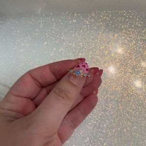 Wwake LARGE FOUR-STEP RING (14k solid gold - opals)